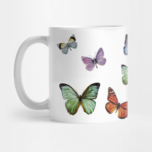 Variation of colorful butterflies by ColorsHappiness